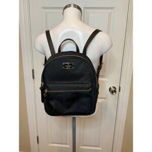 kate spade New York Black Nylon Wilson Road Small Bradley Backpack